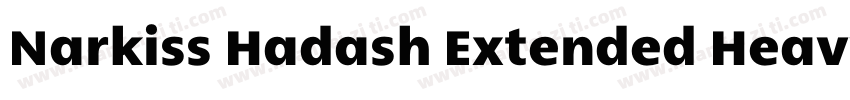 Narkiss Hadash Extended Heavy字体转换
